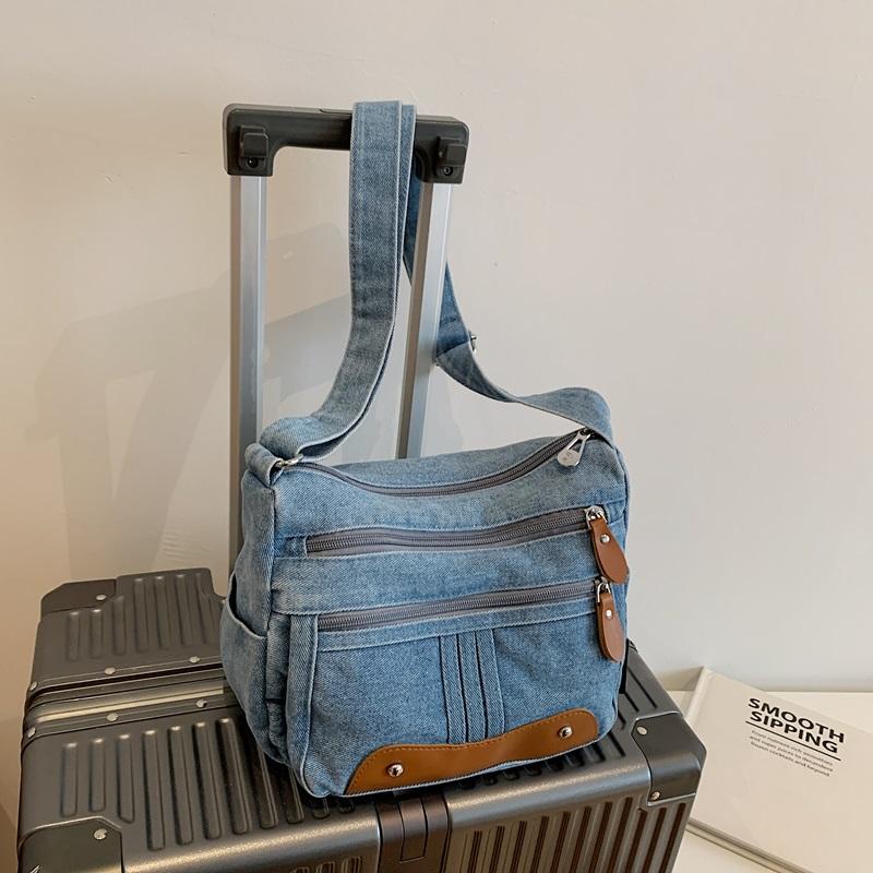 Modische Denim Schultertasche Crossbody Lässig und Einfach Canvas Taschen Umhängetasche für Mädchen Damen Geldbörsen und Handtaschen 2026