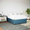 VidaXL Bed Frames Blue 140x200 Cm Velvet, Slatted Base, Platform Bed Frame, Upholstered Bed Frame, Bedroom Furniture 3285016