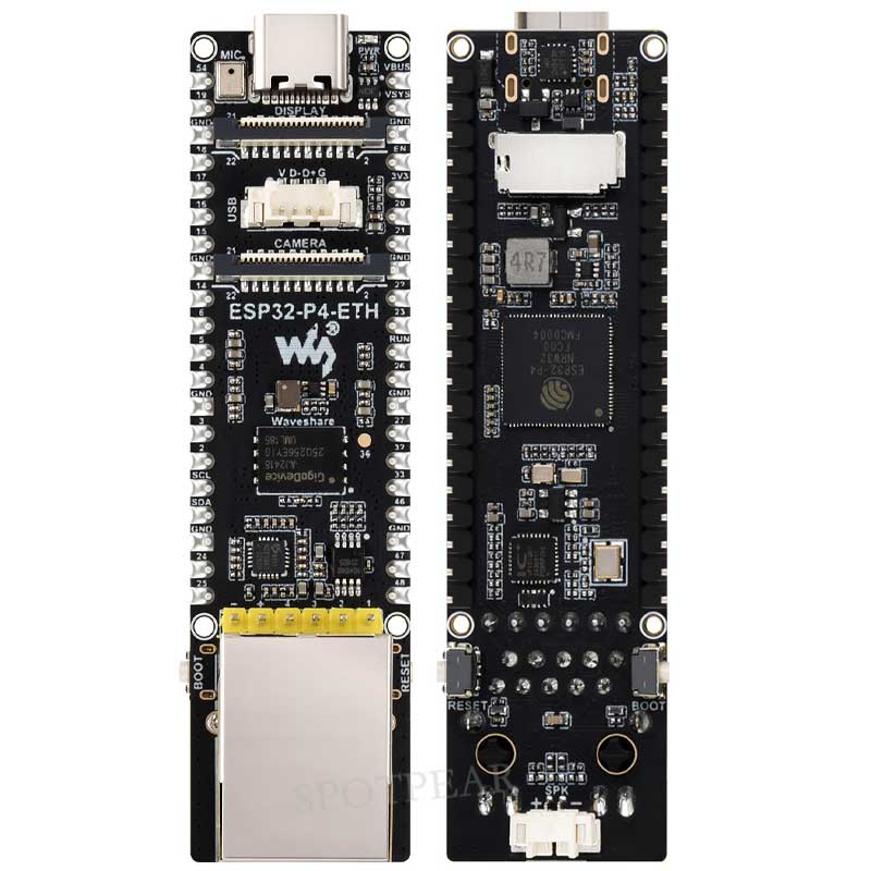 ESP32-P4-ETH RJ45 POE DSI/MIPI 10.1 inch LCD Display Touchscreen/CSI Camera/Audio Speaker AI Deepseek
