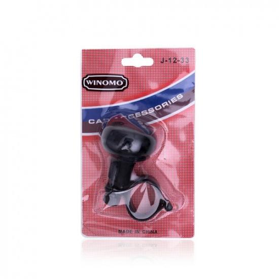 WINOMO Steering Wheel Steering Wheel Knob for Car Vehicle (Black)