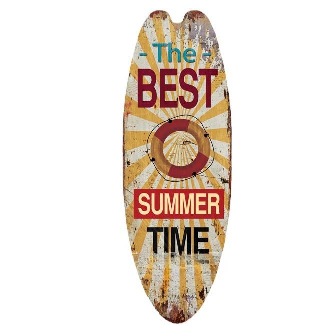 Summer Beach Ocean Themed Casual Decor Surfboard Wooden Bar Home Walls Vintage Decorated Wooden Boards