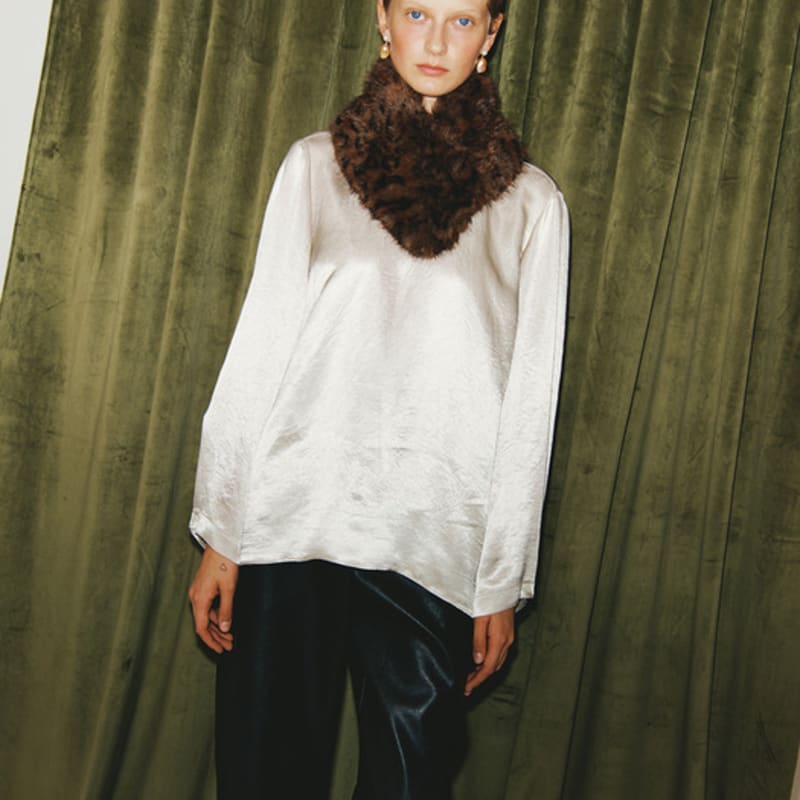 ORE (3rd) Leopard Faux Fur Warmer_Brown