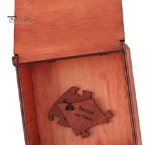 Love Heart Puzzle Reasons Why I You Gift for Boyfriend Girlfriend Husband Wife Romantic Fine Carved Wooden in Wood Box 20 Couples Gifts Valentine's