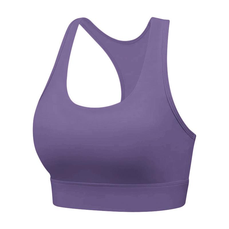 Medium and high-intensity sports underwear women's I-shaped back shock-proof belt chest pad professional Pilates training yoga vest top
