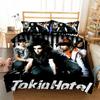 Rockband Tokio Hotel 3D NEU Bettbezug Kissenbezug Bettwäscheset Erwachsener Junge Mädchen Schlafzimmer Dekoration Kinder Einzel Doppel Groß