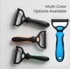 Professional Ergonomic Pet Hair Remover Brush Double-Sided Steel Undercoat Dematting Rake & Deshedding Tool for Dogs & Cats