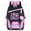 Kpop Dämonenjäger Rucksack für Junge Mädchen Schülerin Teenager Schultaschen Damen Herren Rucksack Kawaii Reise Rucksack Mochila Hohe Qualität Geschenk