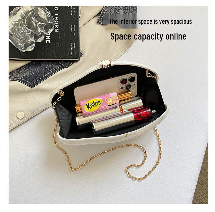 Sac à bandoulière en acrylique perlé effet marbre pour femme 2026