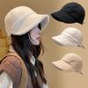 NEW Girls Baseball Cap Solid Color Keep Warm Lamb Wool Hats Windproof Thickened Lady Visors Cap Autumn Winter