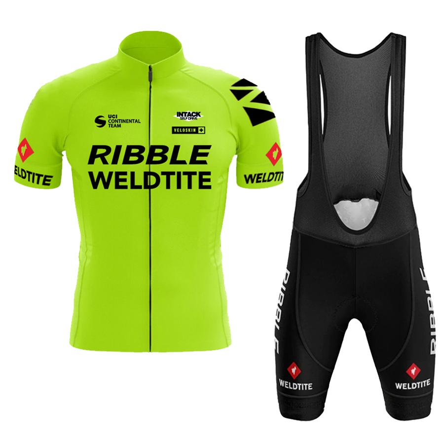 

2026 New RIBBLE Pro Team Cycling Jersey Set Men Summer Bike Mountain Uniform Ropa Ciclismo Maillot Hombre Bicycle Clothing Suit 3XL