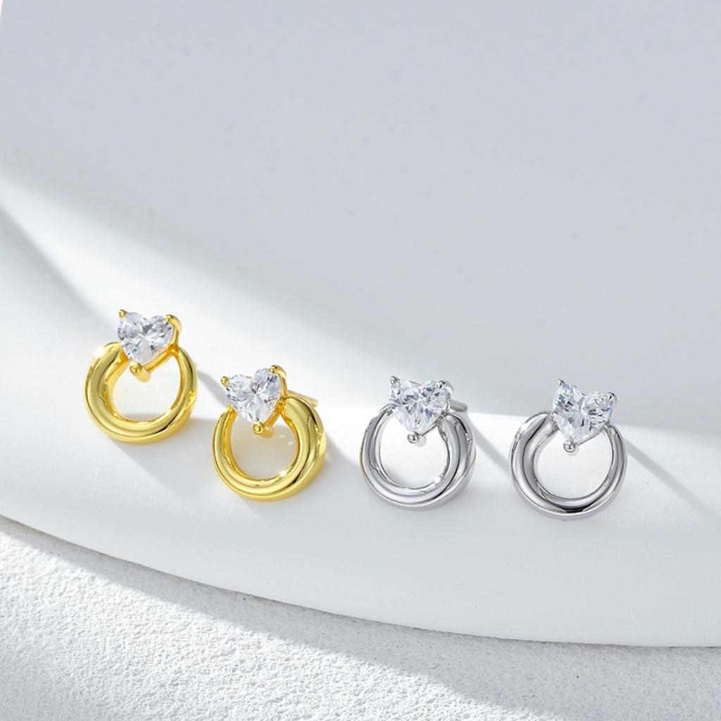Factory 925 Sterling Silver Heart Zircon Pendant Necklaces for Women Daily Wear Silver Necklace Wedding Jewelry Gift