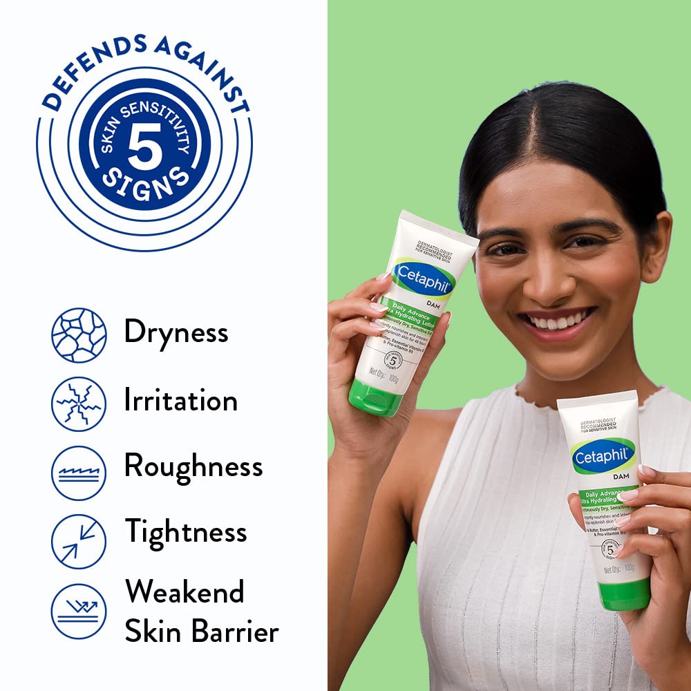 Cetaphil Daily Advance Ultra Hydrating Lotion 100 g Packung mit 1 Stück für trockene empfindliche Haut Gesichts- und Körperpflege