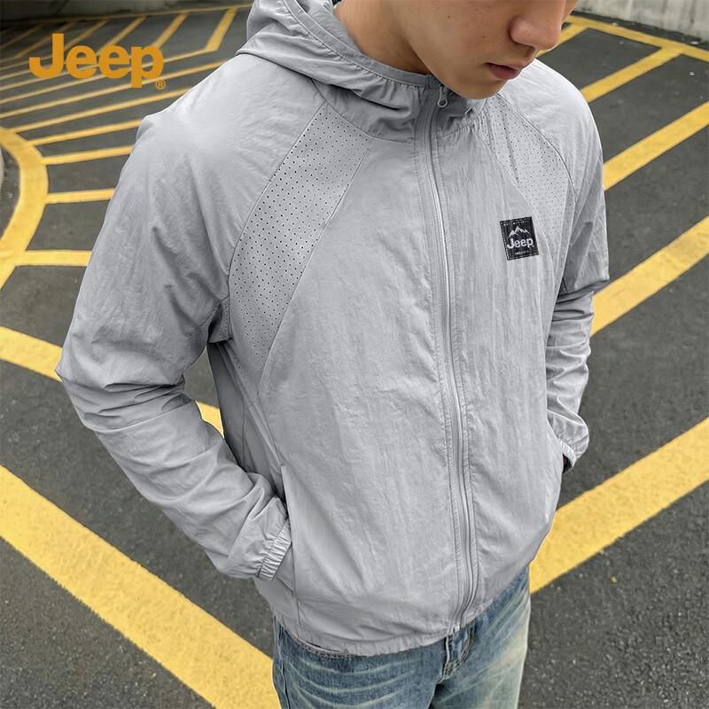 

JEEP Men s Lightweight Perforated Sun Protection Hoodie 3XL