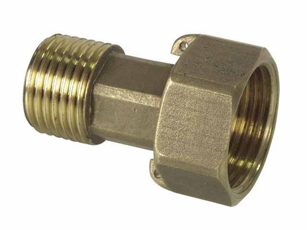 Brass union 1/2X3/4 for water meter