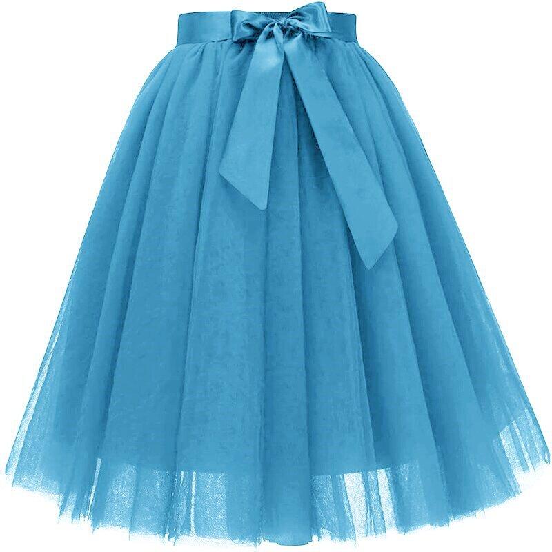 

Princess Dress 5-layer Tulle Skirt European-style Belted Puff Skirt Tutu Full-skirted A-line Pleated Skirt Fluffy Layered Tulle Tutu Skirt XL