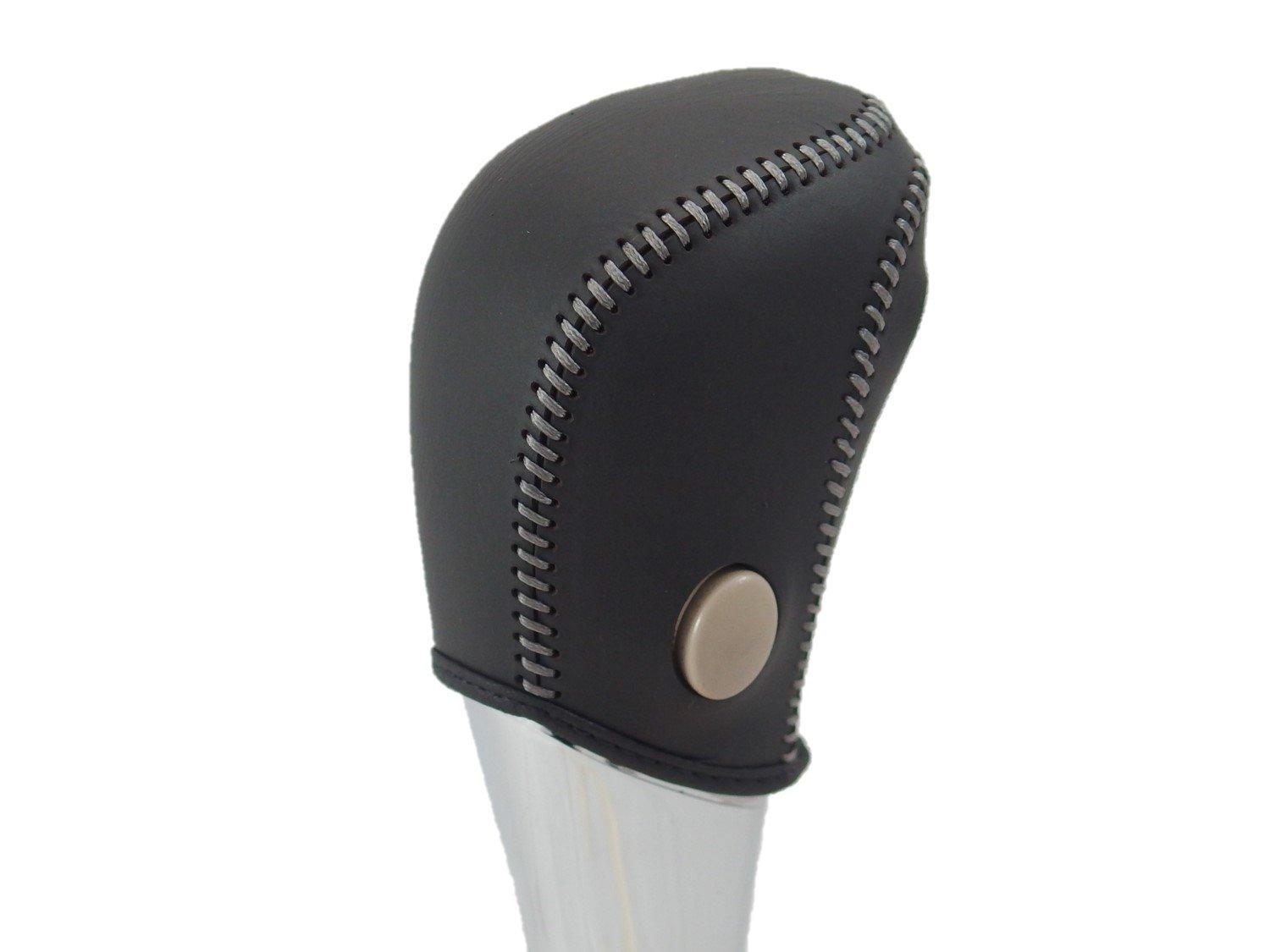 

TricoloreExchange Tricolore EX DIY Shift Knob Leather Wrap Kit for Toyota T32 and 33 Black Leather x Gray Silver Part 1BK3N21B1B1H X-Trail Teana, S,