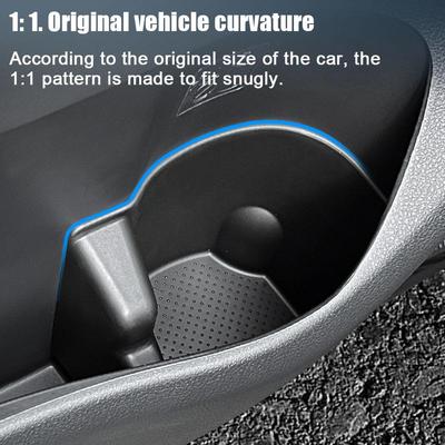 Cup Holder Front Door Storage Box for Toyota Alphard Verfire 40 Series 2024 2024 Shock-Absorbing Cup Tray TPE Tidying Cup C A8U3