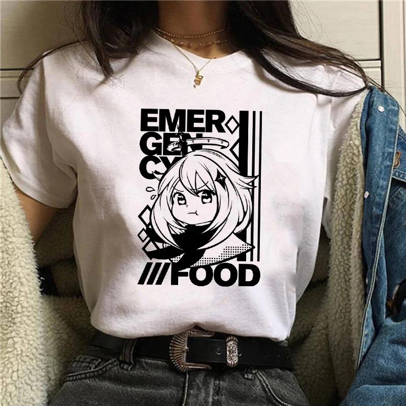 Y2k Female Genshin Impact T Shirt Kawaii Hu Tao Graphic Tees Xiao Kaedehara Kazuha Tshirt 90S Tops Harajuku Tshirt Women