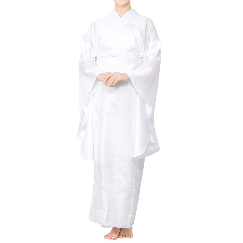 Long Undergarment with [KYOETSU] [Kyoetsu] Undergarment, Two-shaku Sleeve, Long-sleeved, Washable, Half-collar, Collarless, Women's (no Collarless,