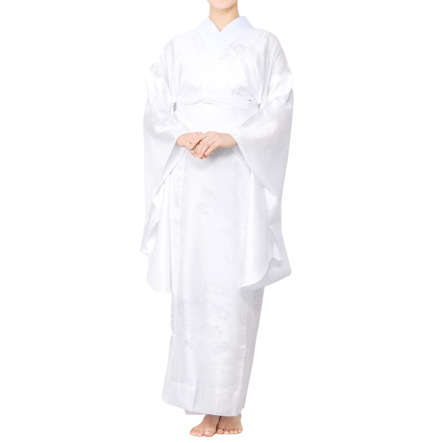 

Длинная нижняя одежда с [KYOETSU] [Kyoetsu] нижней одеждой, рукав два сяку, длинный рукав, стираемая, полуворотник, без воротника, женская (без воротника, белый