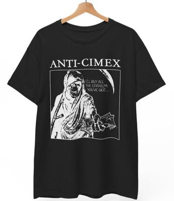 Anti Cimex Uranium Rock Tričko D-Beat Crust Punk Švédsko Unisex Tričko