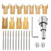 Wooden Beads Drill Bit Ball Blade Milling Cutter Set 24Pcs Cemented Carbide Spherical Buddha Beads W