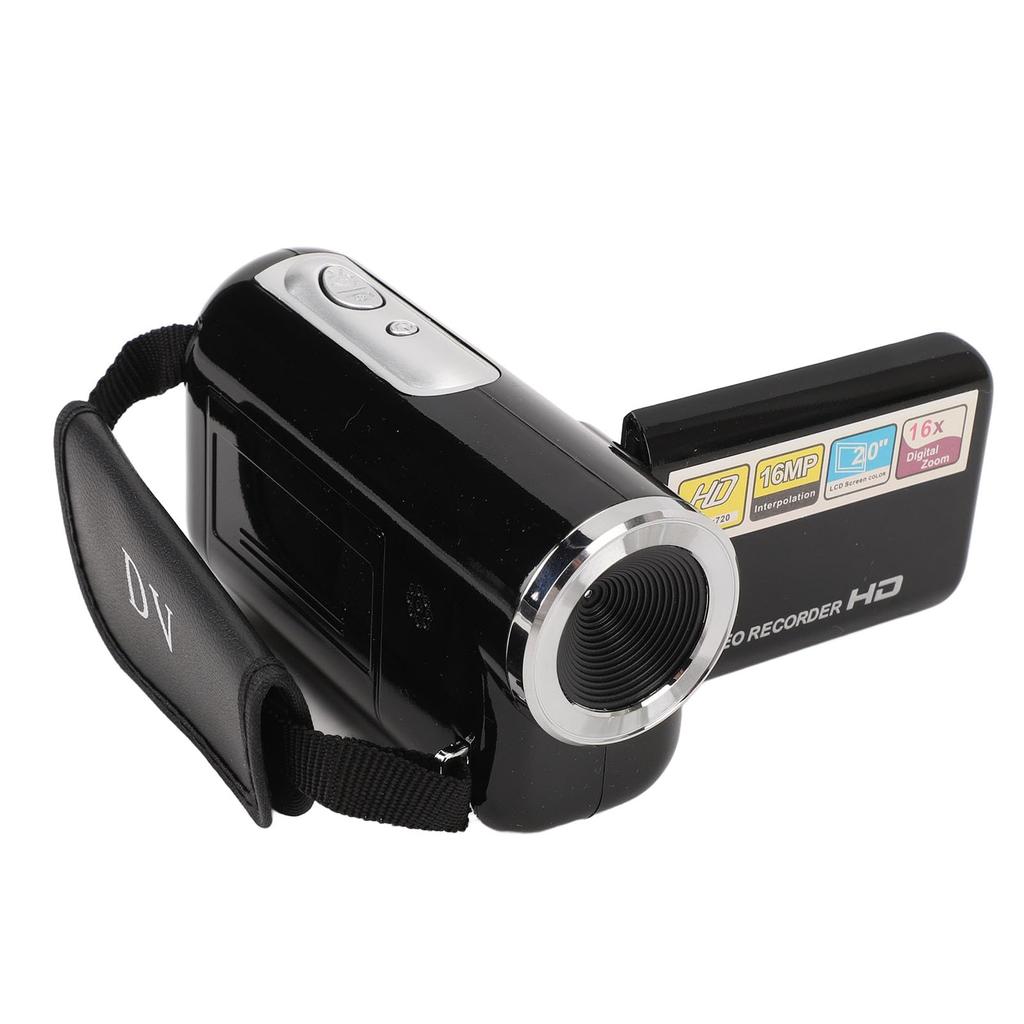1080P 16MP Video Recording Camera with 16X Zoom and Anti-Shake, 2-Inch Rotating LCD Screen, for Recording Growth, Travel, and Weddings
