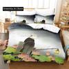 Mushishi Bettwäsche-Set, Einzelbett, Doppelbett, Queensize-Bett, Kingsize-Bett, Schlafzimmer für Erwachsene und Kinder, Bettbezug-Set, 3D-Druck, Anime-Bettlaken-Set