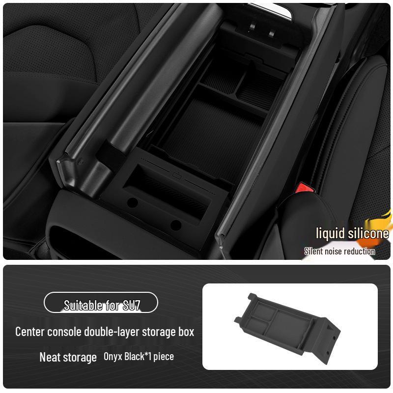 Compatible Armrest Box Storage for Xiaomi SU7/YU7 - Car Center Console Storage Organizer.