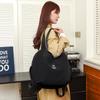 Women's Backpack Round Bag Large Capacity Travel Bag Solid Color Student Schoolbag