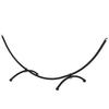 Outdoor Steel Hammock Stand, 300x90x100 cm, up to 120 kg, for Garden, Beach, Camping, Black