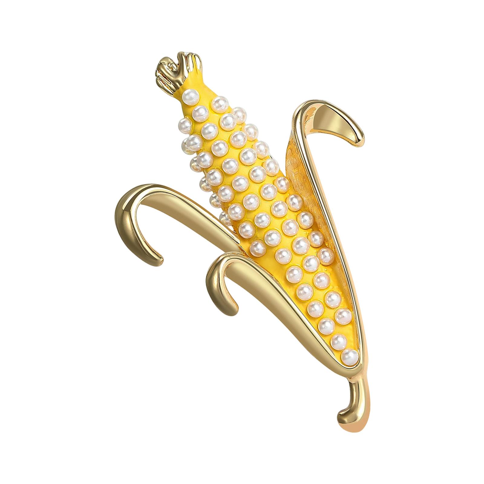 

Beautiful Corn Shaped Jewelry Pieces Decorated Diamonds Pearls Designed Elegant Suitable Any Occasions 1