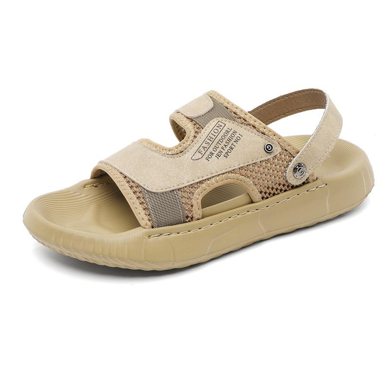

Summer new men s sandals open-toe non-slip comfortable beach shoes versatile casual sandals 651206-J 38 белый