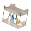 Desk Storage Rack Multipurpose Simple Light Luxury Double Layer Desktop Display Shelf for Home Bathroom