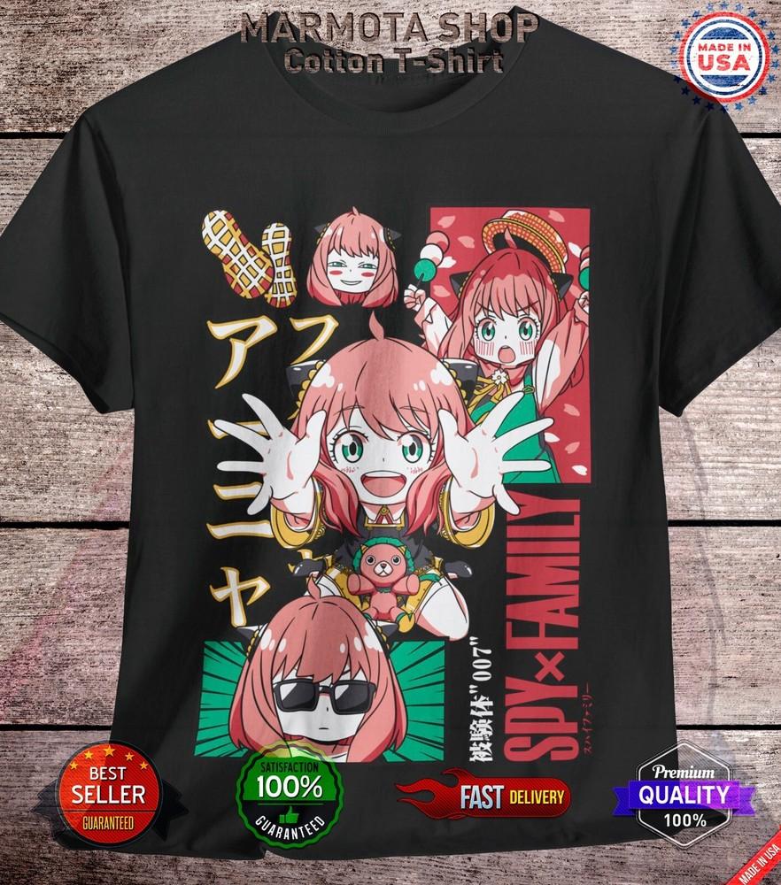 

Anya Spy X Family T-Shirt Forger Yor Loid Anime Japanese Tee Shirt Manga Kawaii 3XL