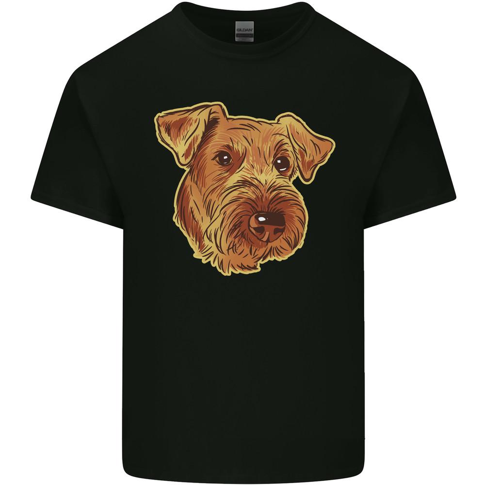An Airedale Terrier Waterside Bingley Dog Mens Light Cotton T-Shirt