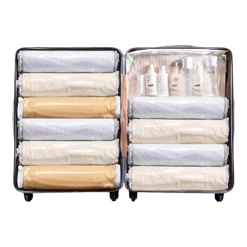 Travel Hand-Roll Vacuum Compression Bags