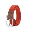 Jeans Belt Women'S No Perforated Canvas Belt Women'S Braided Elastic Elastic Student Decorative Belt