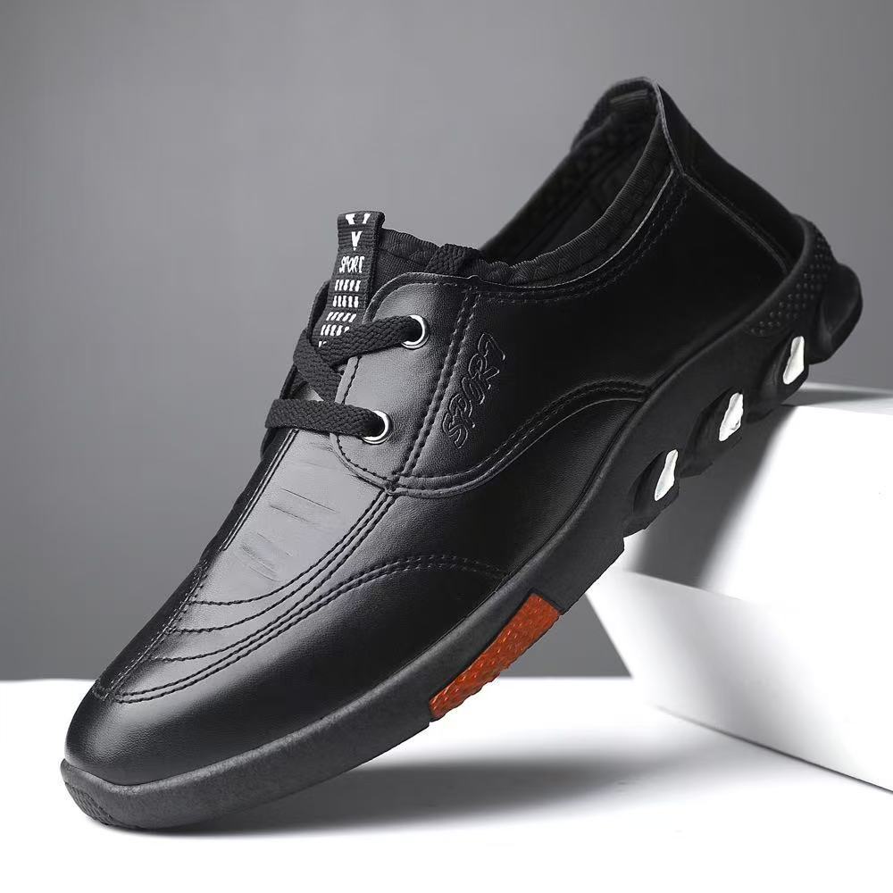 Spring and autumn new leather shoes men s soft sole soft leather comfortable men s business casual leather shoes men s shoes 39