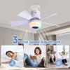 Ceiling Fans with RGB Lights Remote Control 3 CCT Dimmable Music Player 5 Reversible Plastic Blades 3 Speeds for Party Bar Home