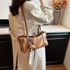 Solid Color Large Capacity Popular Shoulder Bag 2025 Autumn and Winter New Trend Fashion Portable Simple Commuter Tote Bag