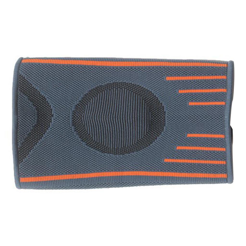 Elbow Brace Nylon Thickened Elastic Gray Orange Elbow Support for Outdoor Sports Basketball L