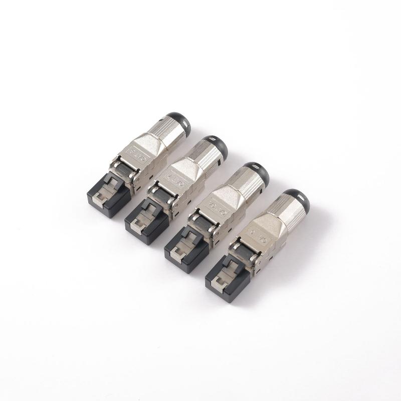 1Pcs Rj45 Shielded Toolless Modular Termination Plug Rj45 Cat8 Cat7 Cat6A Connector 2000Mhz 40G Lan Cable For 22Awg-24Awg