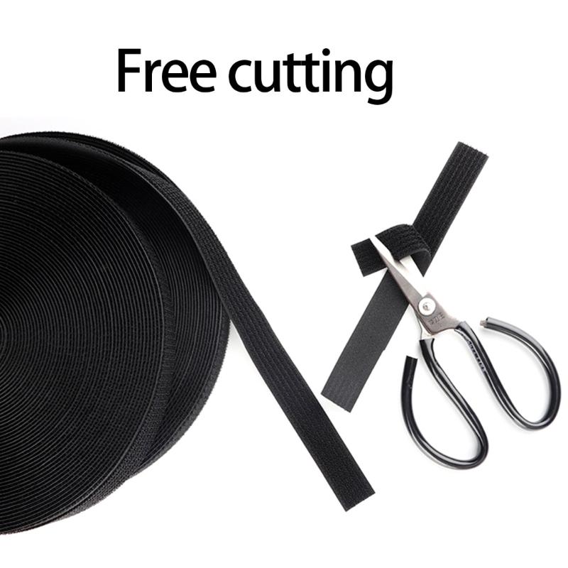 Long Service Reusable Straps 10M Roll 50 Not Corrosion Clip Cable Organizers Straps for Secure Item Fastening