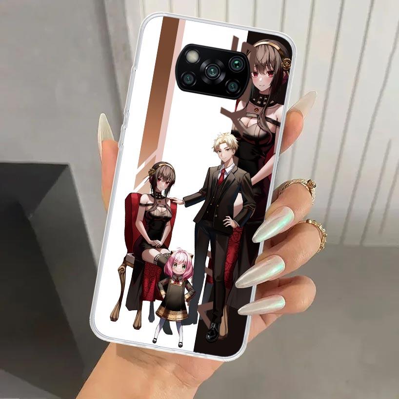 Anime Spy Family Anya Phone Case for Xiaomi Poco X5 X6 X7 Pro F7 Ultra M7 Redmi 15 15C 13 13C 12 12C 10 10A 10C 9 9A 9C 9T Shell