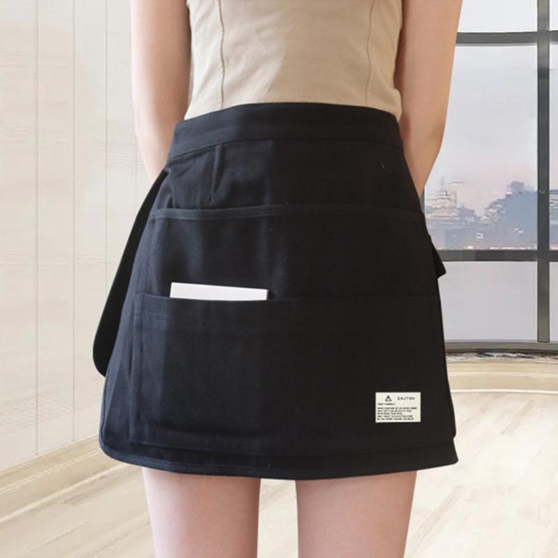 Garden Apron Canvas Work Apron with Pocket Adjustable Tool Apron for Home Garden