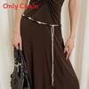 Bohemian Vintage Taillengürtel mit Muschelperlen-Weberei für Sommerkleid-Accessoires