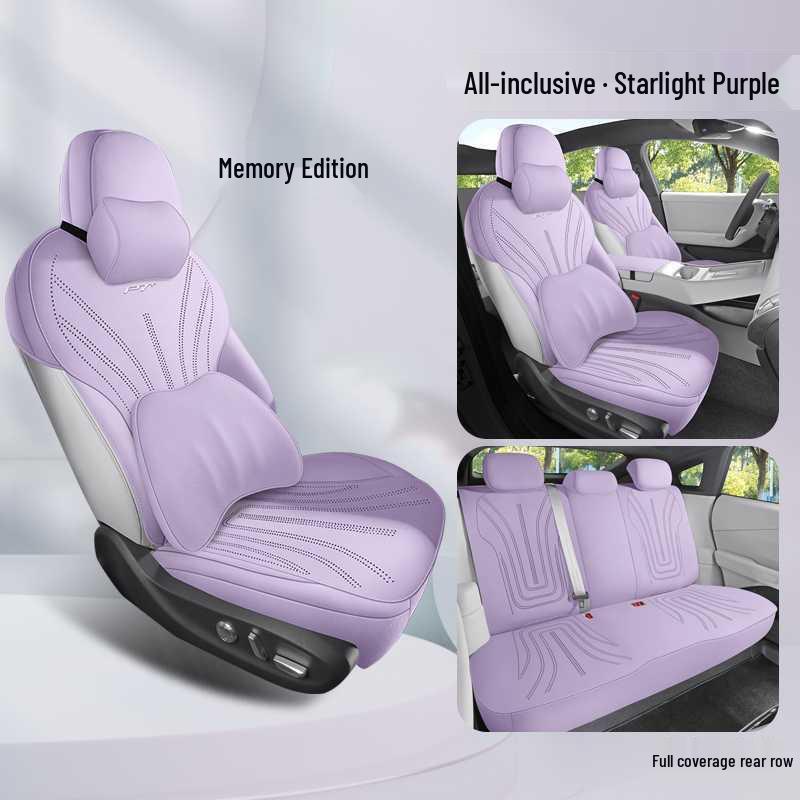 XPeng P7+ Breathable Suede Car Seat Cushions, Semi-Enclosed, All-Season