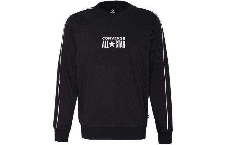 Converse Sweatshirts Men s Black Crew Neck Moderate Regular 10018257-A01 M