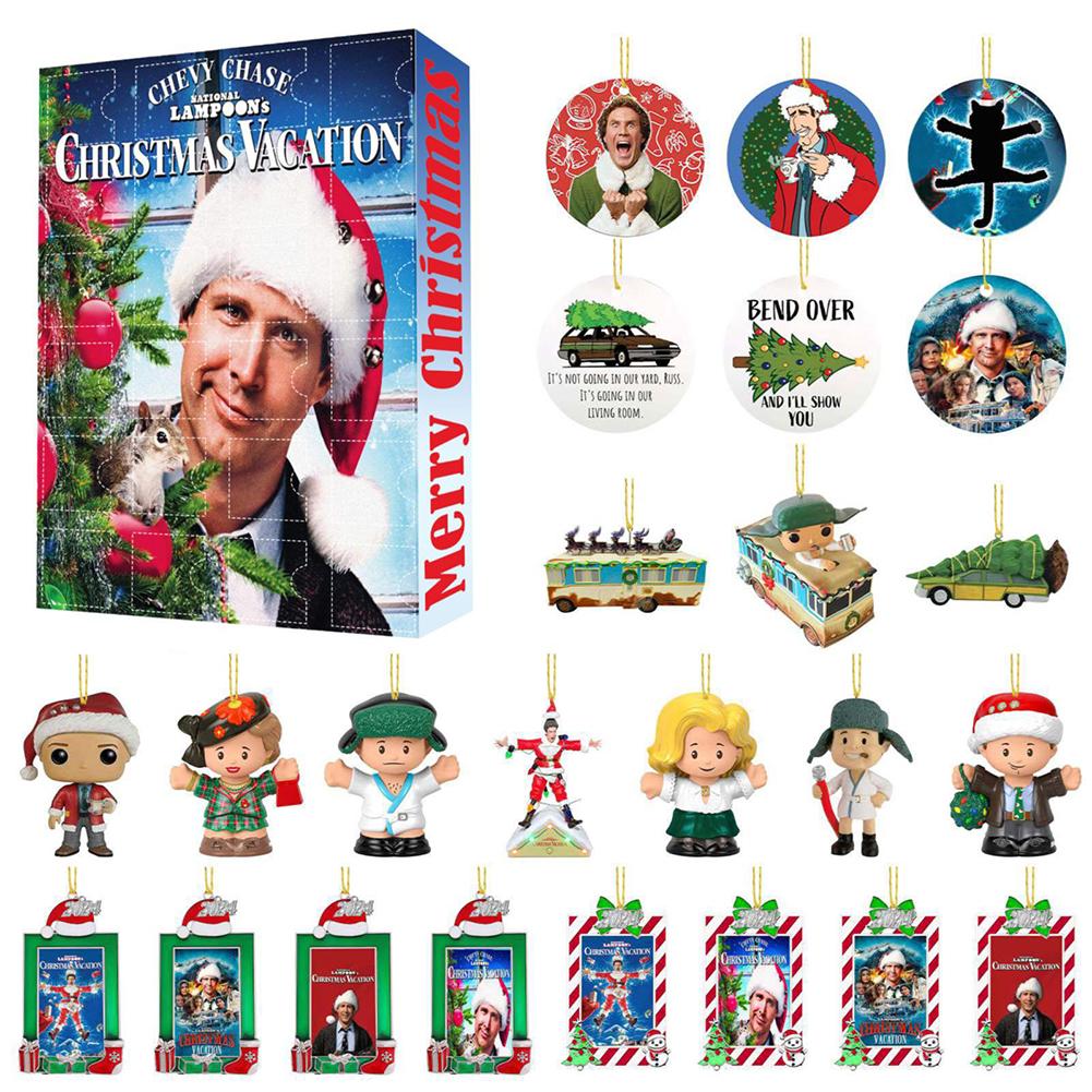 Christmas Advent Calendar 2025 Holiday Classic Movie 24 Days of Fun Collectible Surprise Figures 24 Days Xmas Countdown Calendar